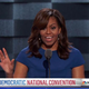 Michelle Obama said in her speech Monday, "I wake up every morning in a house that was built by slaves, and I watch my daughters — two beautiful, intelligent, black young women -- playing with their dogs on the White House lawn."